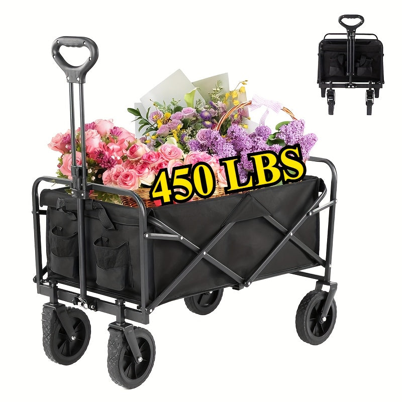 MaxLoad - Heavy Duty Folding Utility Wagon, Outdoor Collapsible Cart