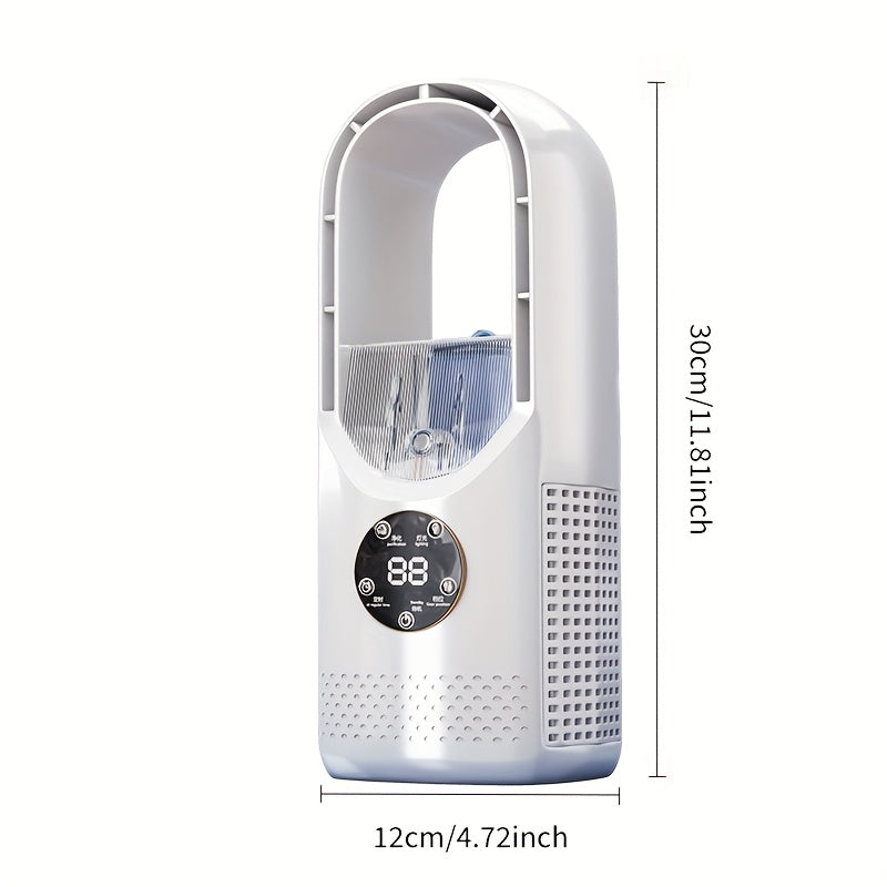 CoolPillar - Compact USB Cooling Fan with Humidifying Mist