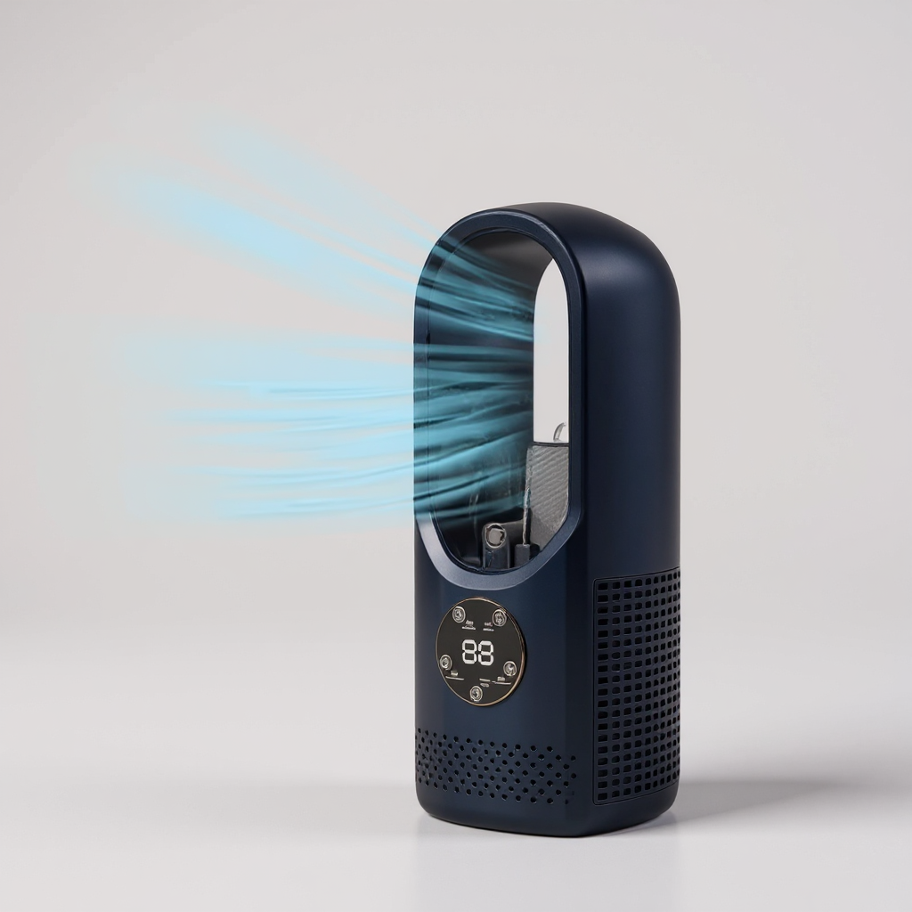 CoolPillar - Compact USB Cooling Fan with Humidifying Mist