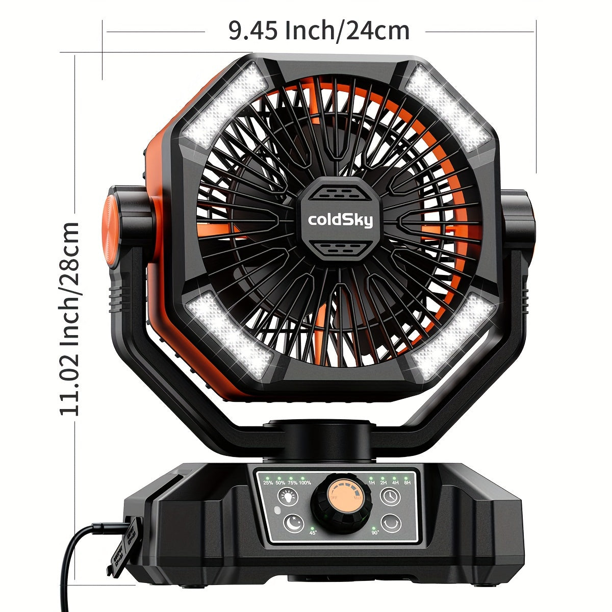 StormLite - 20000mAh Dual-Motor Desk/Outdoor Fan, Portable Battery Fan