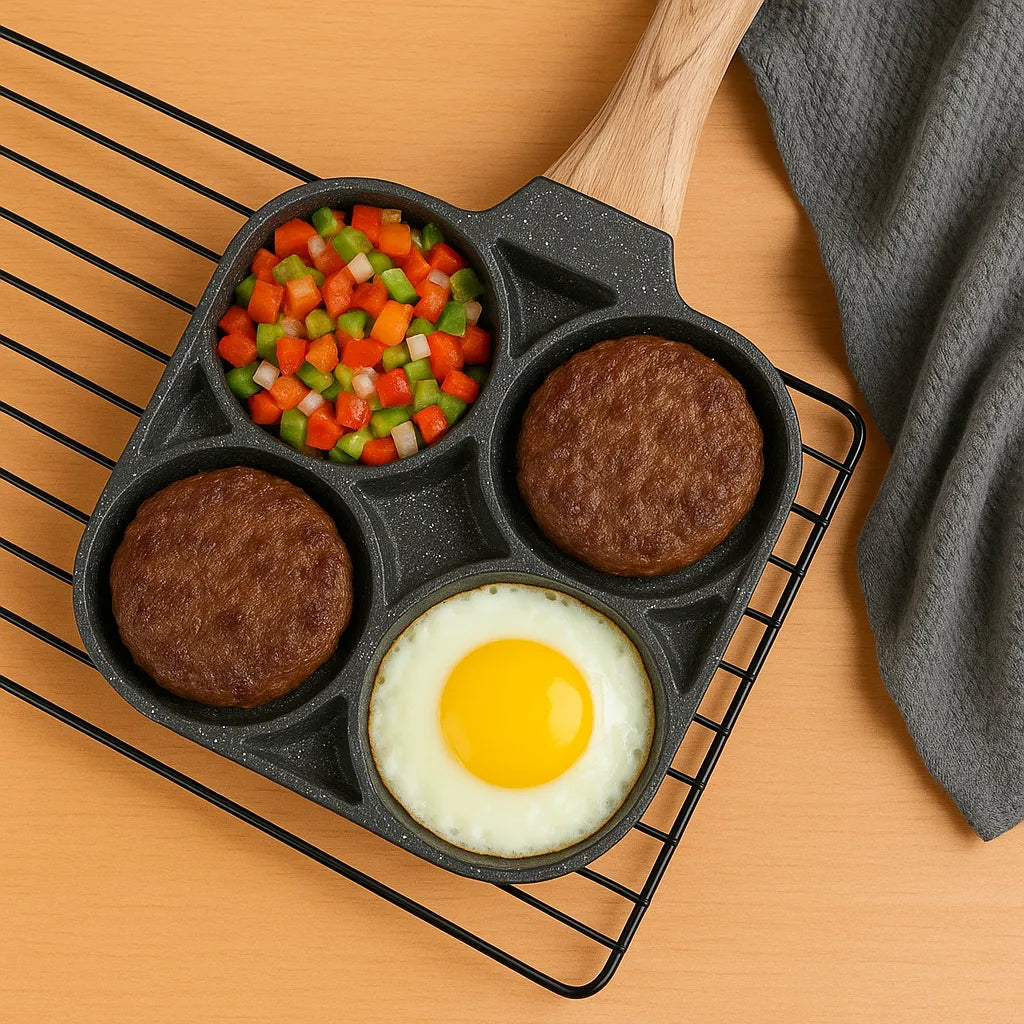 Non-stick Frying Pan with 4 Compartments - Primus