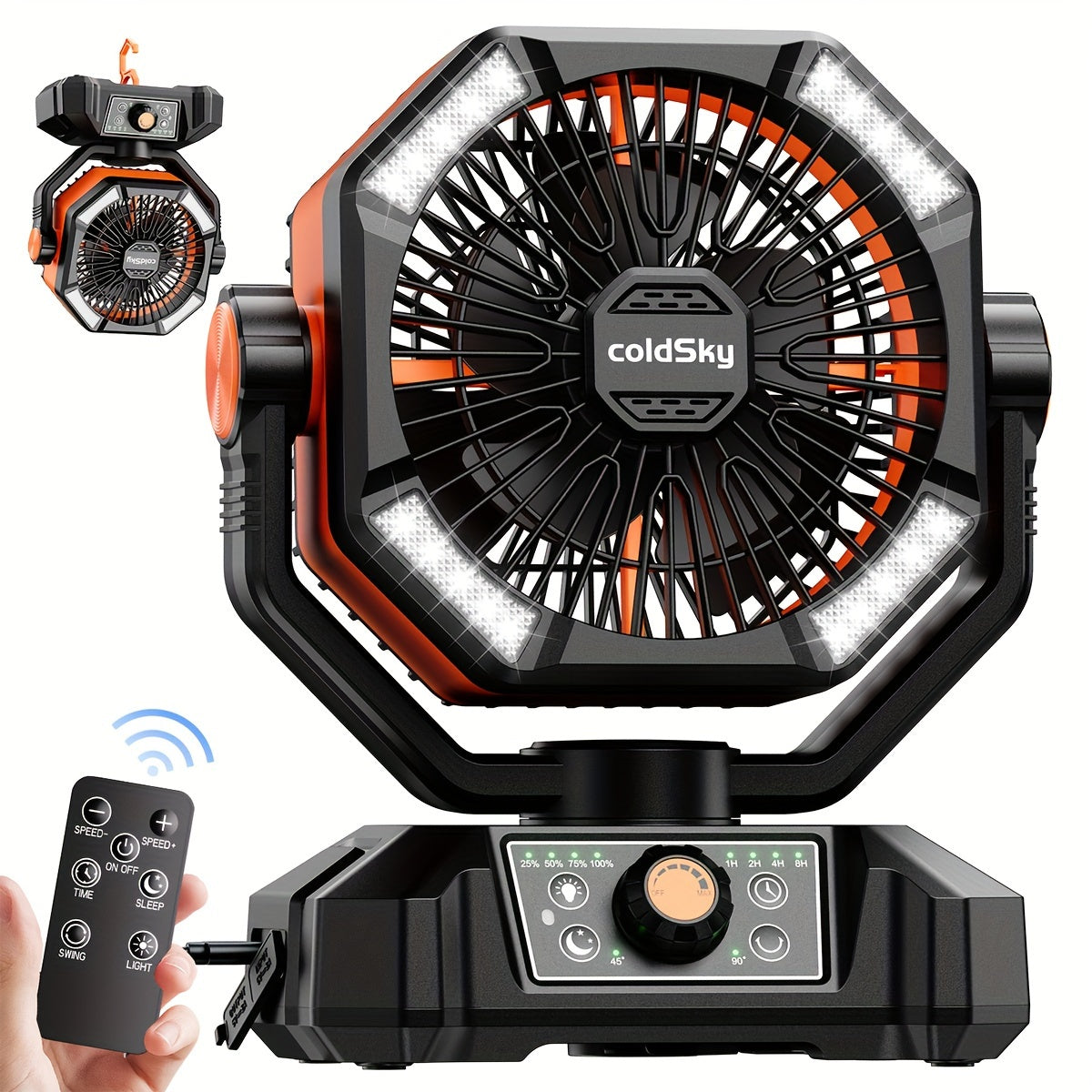 StormLite - 20000mAh Dual-Motor Desk/Outdoor Fan, Portable Battery Fan