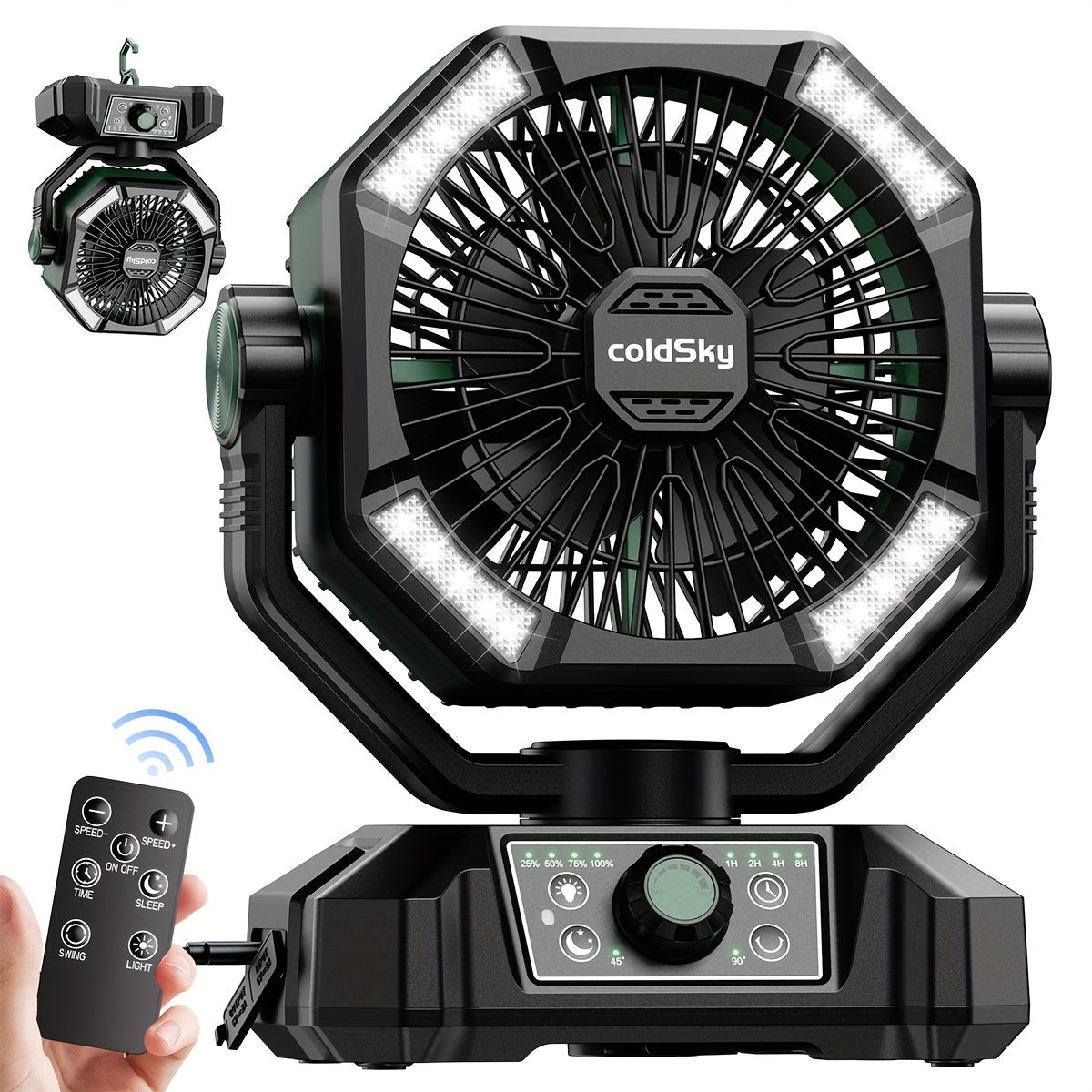 StormLite - 20000mAh Dual-Motor Desk/Outdoor Fan, Portable Battery Fan