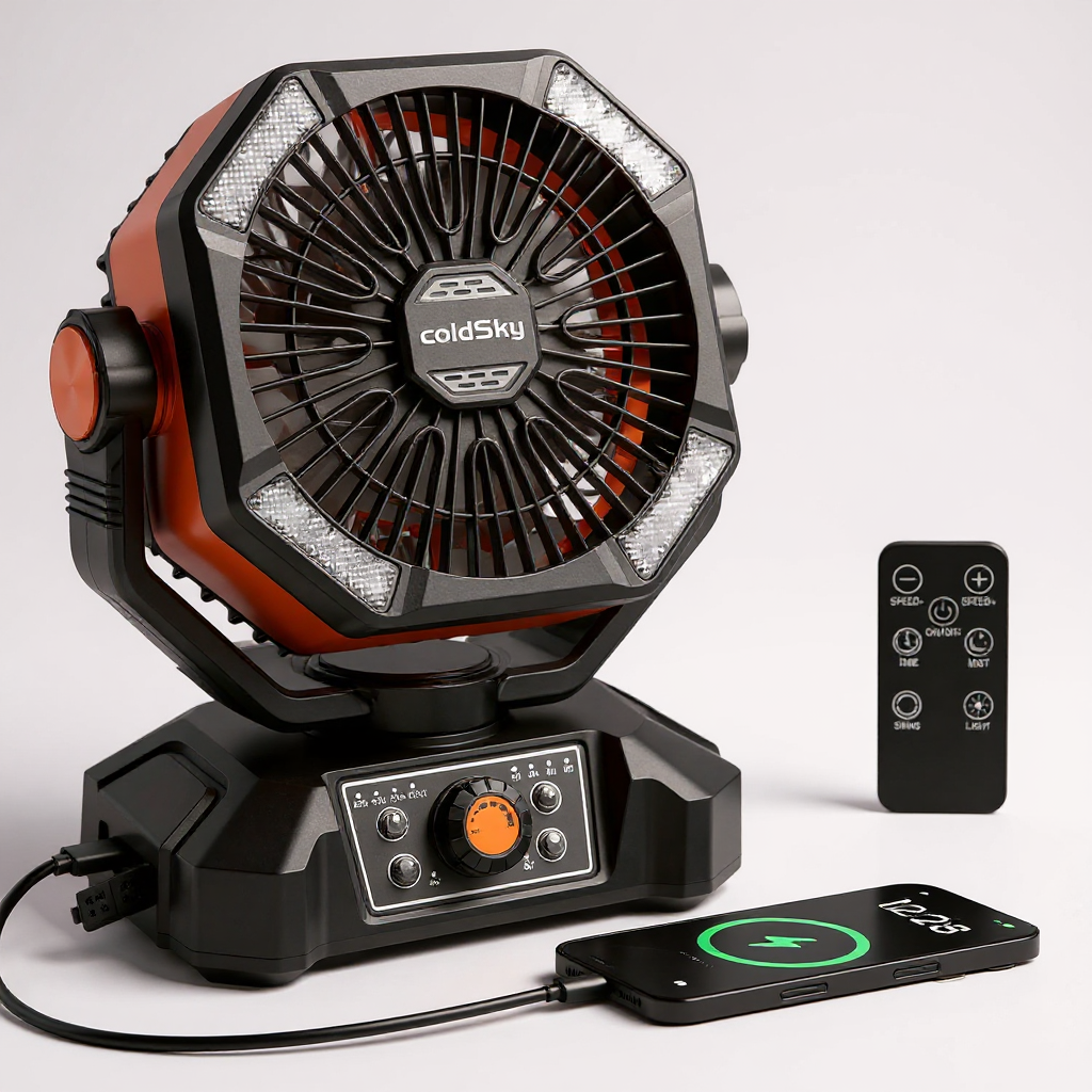StormLite - 20000mAh Dual-Motor Desk/Outdoor Fan, Portable Battery Fan
