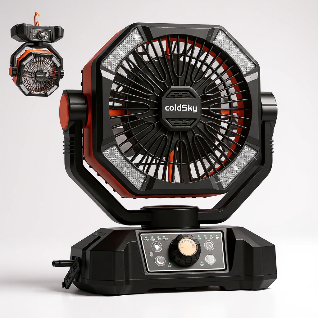 StormLite - 20000mAh Dual-Motor Desk/Outdoor Fan, Portable Battery Fan
