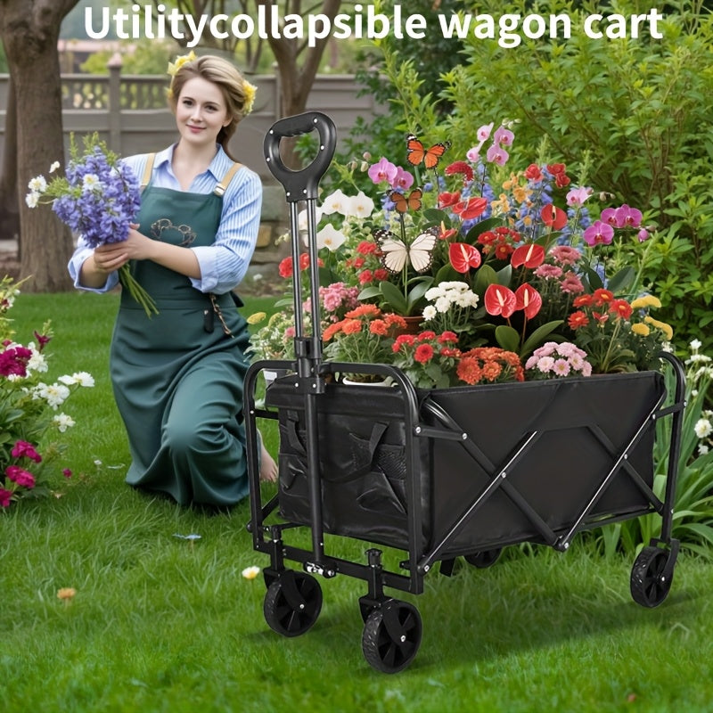 MaxLoad - Heavy Duty Folding Utility Wagon, Outdoor Collapsible Cart