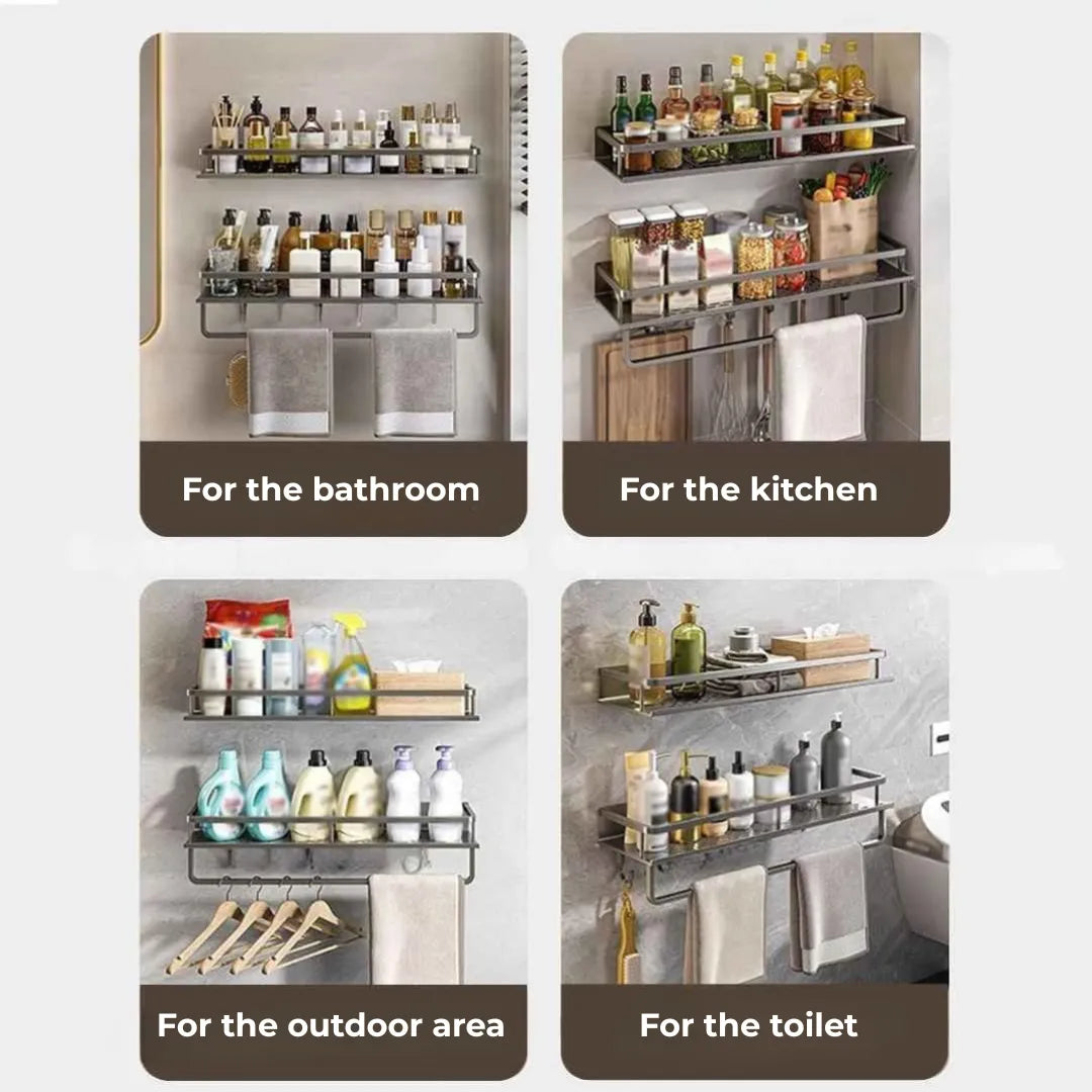 Fixed Aluminum Bathroom Shelf - Primus