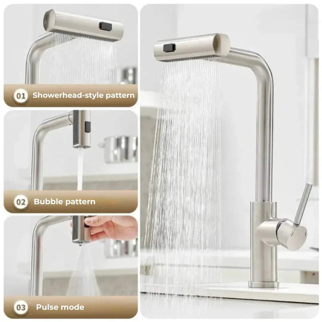 Multifunctional Flexible Waterfall Kitchen Tap - Primus