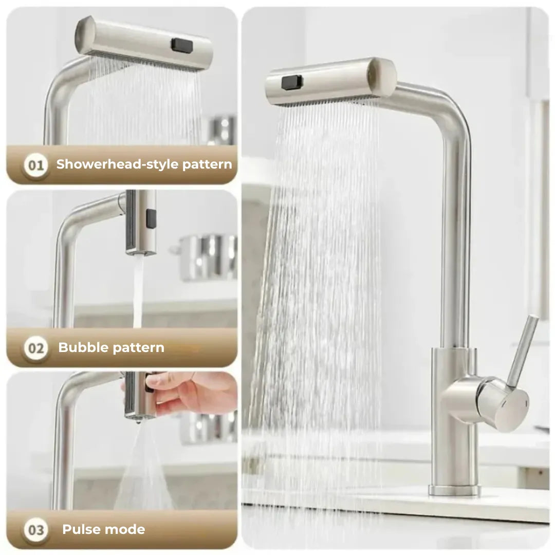 Multifunctional Flexible Waterfall Kitchen Tap - Primus