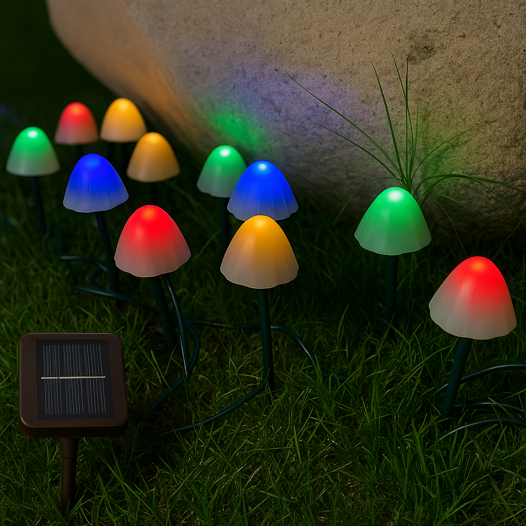 Radiant Garden Solar Mushroom Lights by Primus™