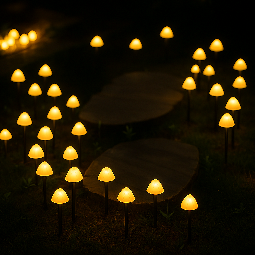 Radiant Garden Solar Mushroom Lights by Primus™