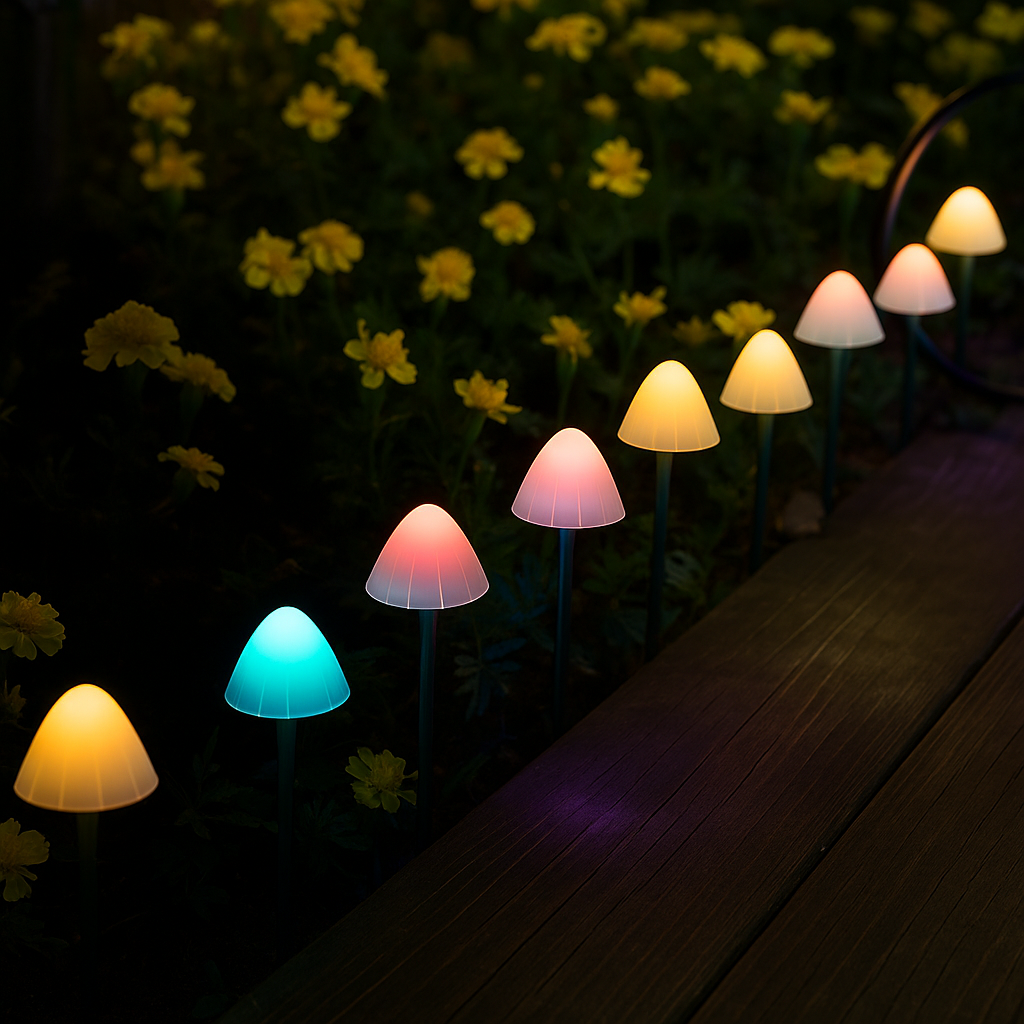 Radiant Garden Solar Mushroom Lights by Primus™