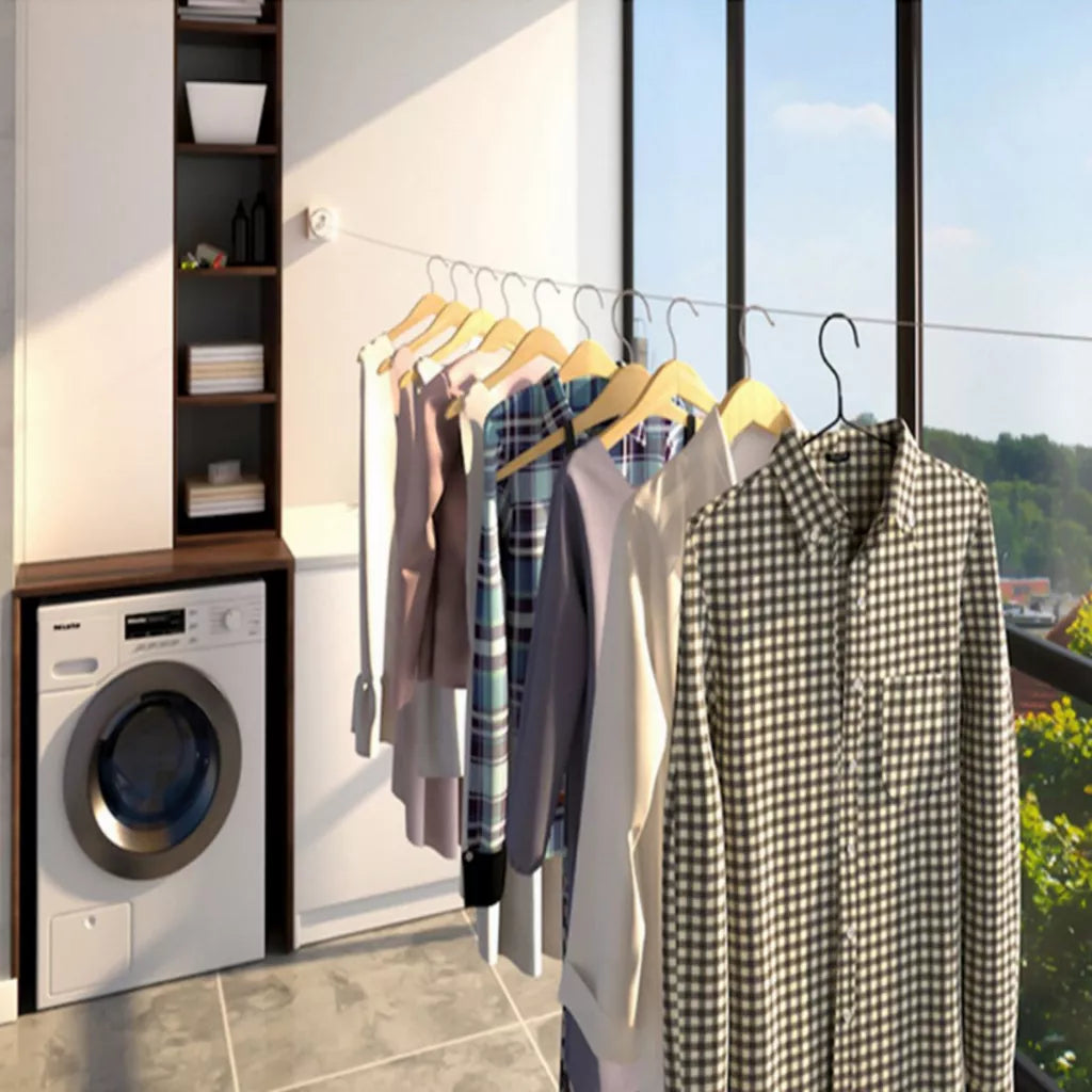 Invisible Stainless Steel Retractable Clothesline - Primus