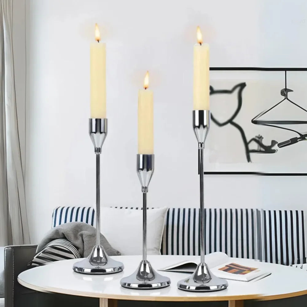 Luxury Gold Candle Holders 3 Pieces - Primus