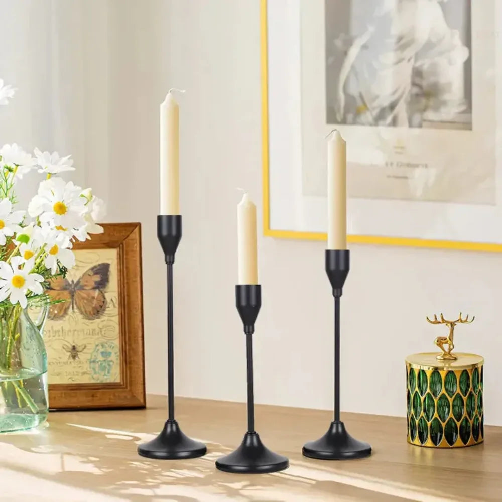 Luxury Gold Candle Holders 3 Pieces - Primus