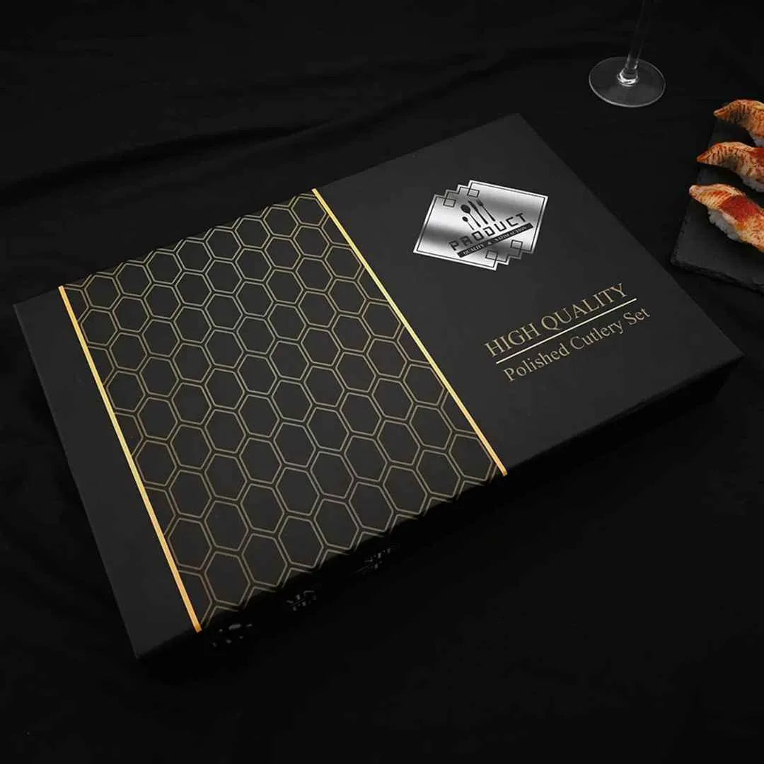 Luxy 24-Piece Golden Cutlery Set + Gift Box - Primus