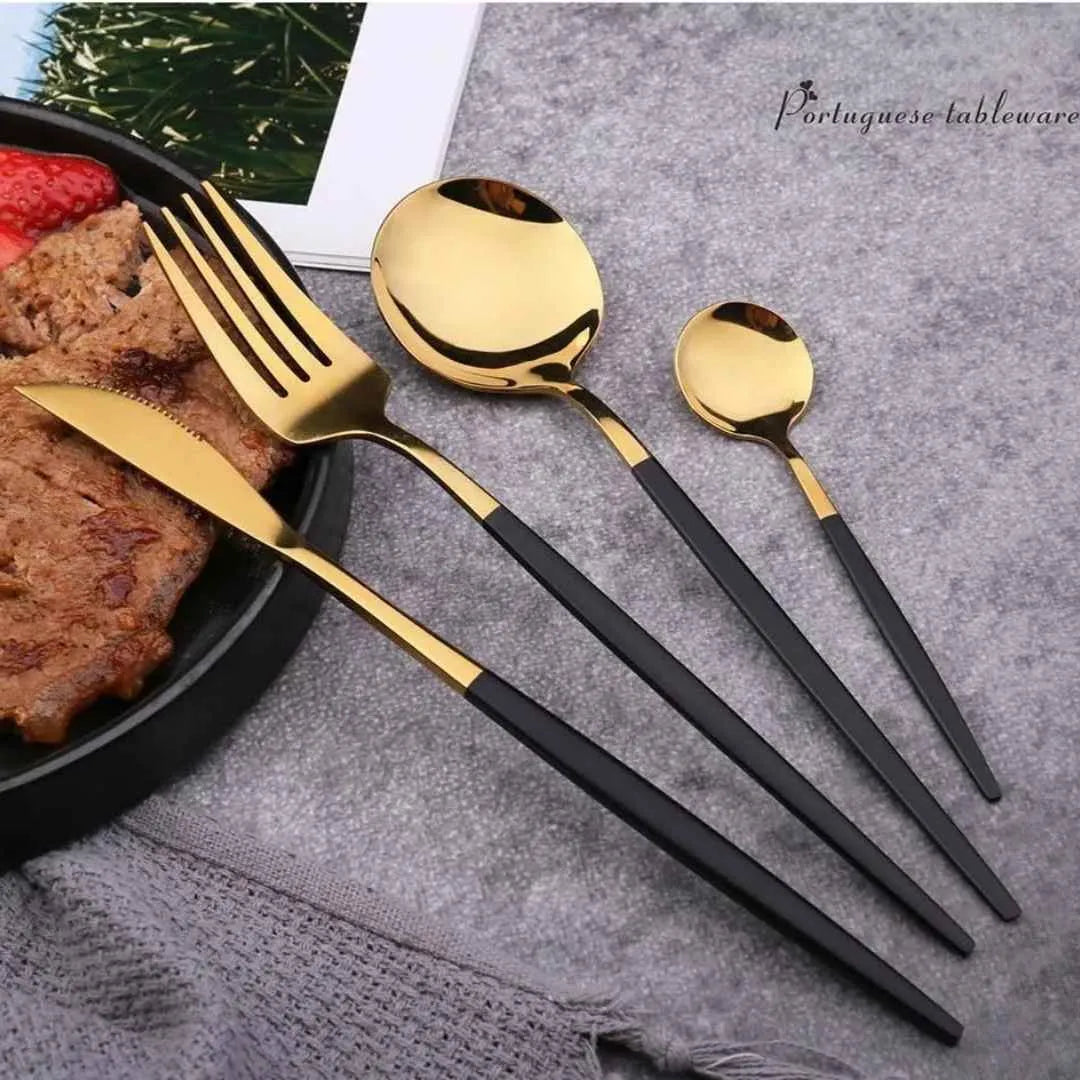 Luxy 24-Piece Golden Cutlery Set + Gift Box - Primus