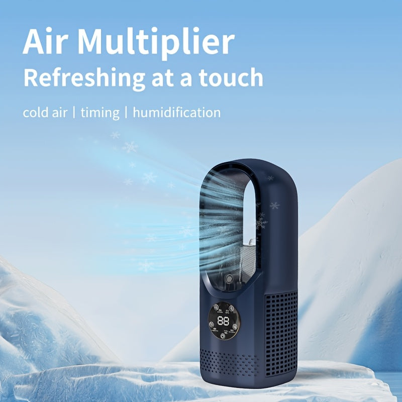 CoolPillar - Compact USB Cooling Fan with Humidifying Mist