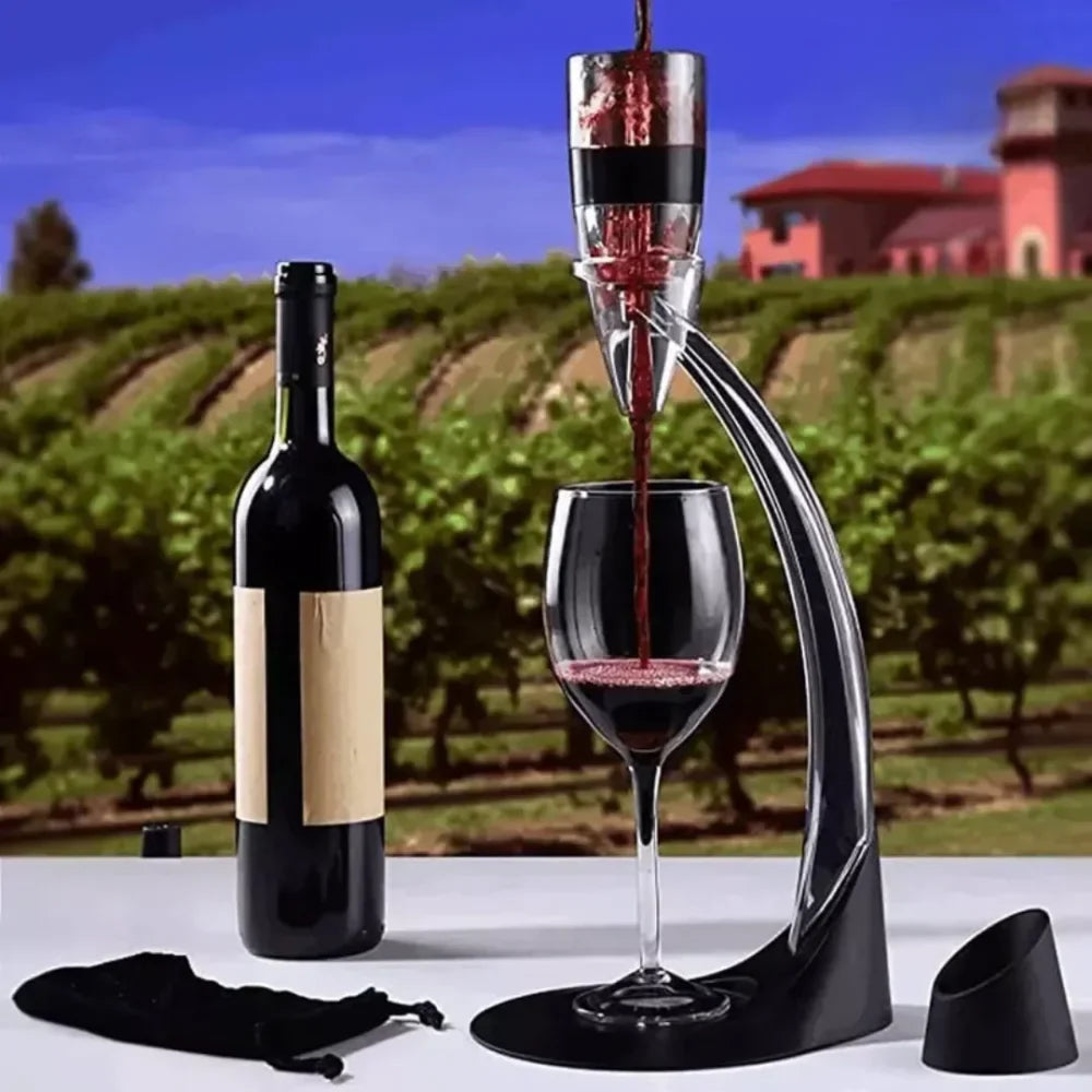 Primus™ Magic Wine Dispenser and Aerator - Aerator + Base + Stand + Filter