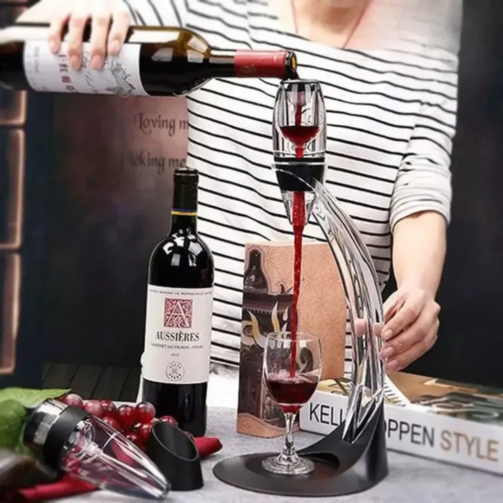 Primus™ Magic Wine Dispenser and Aerator - Aerator + Base + Stand + Filter