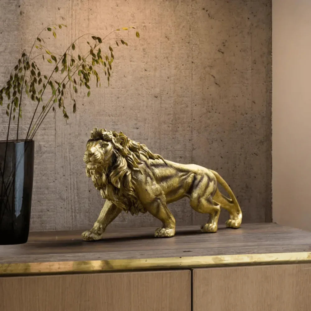 Golden Lion Sculpture - Primus