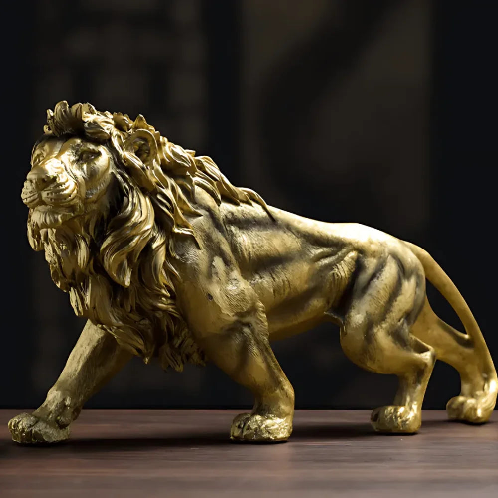 Golden Lion Sculpture - Primus