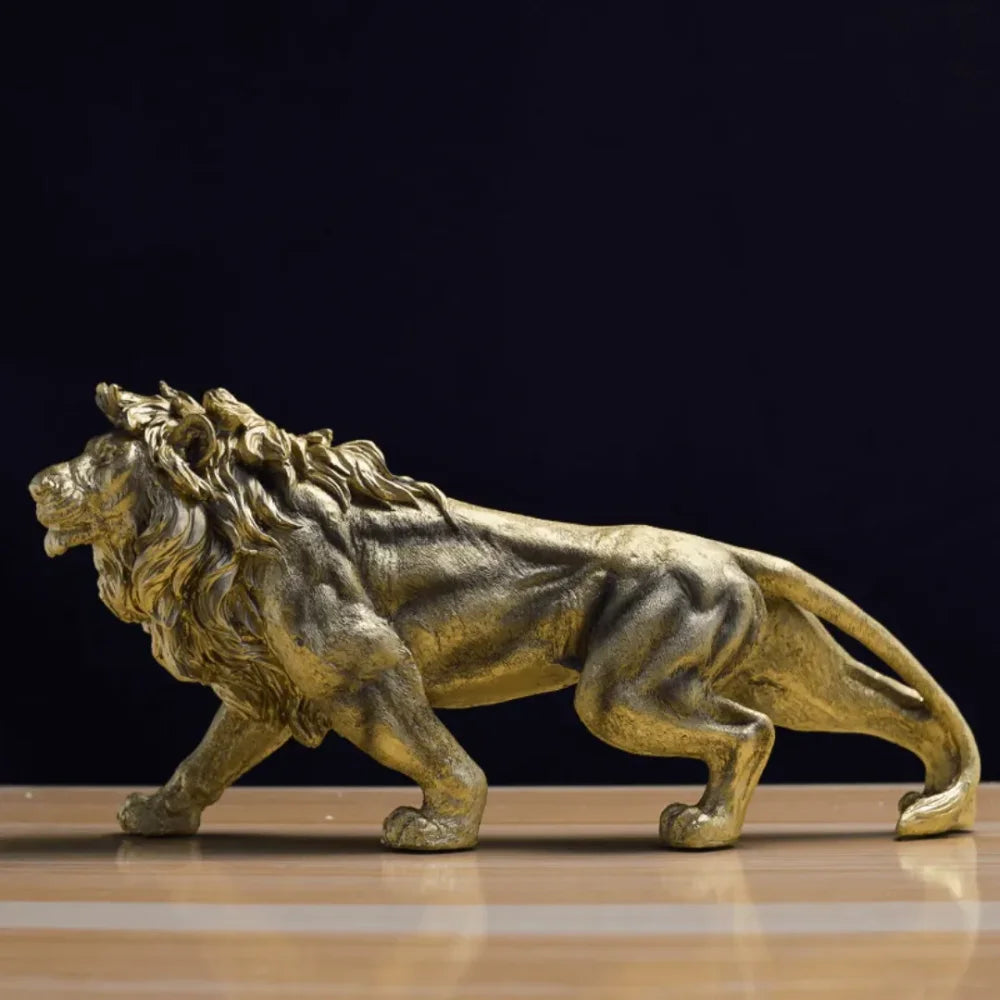 Golden Lion Sculpture - Primus