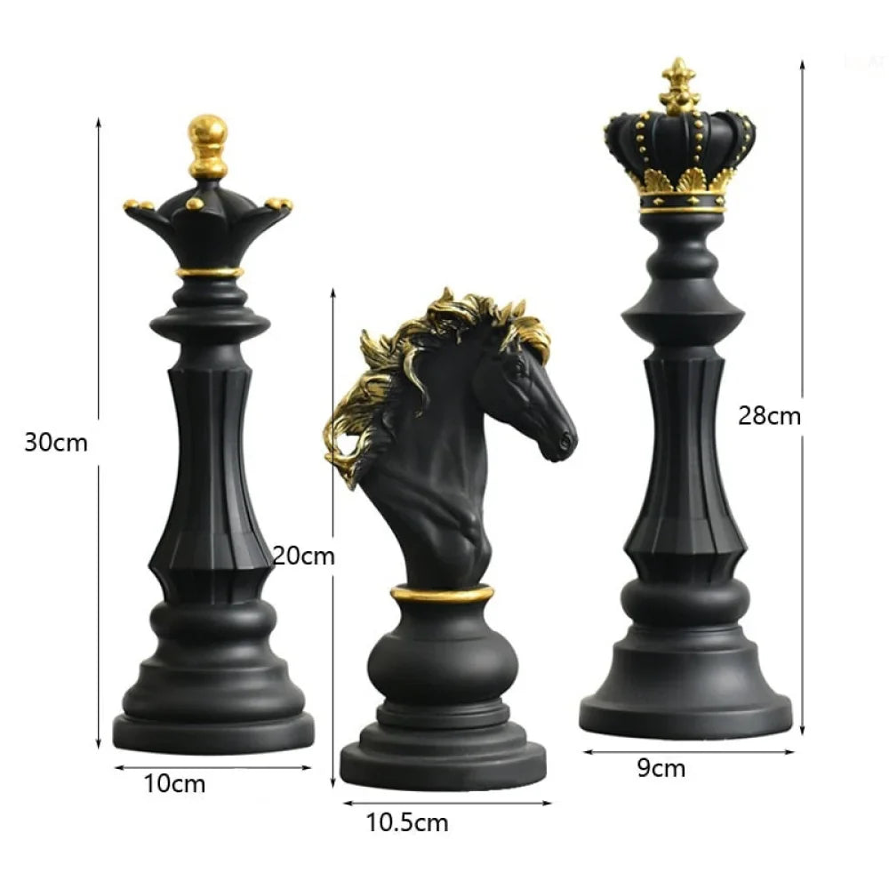 Chess Piece Sculpture 3 Pieces - Primus