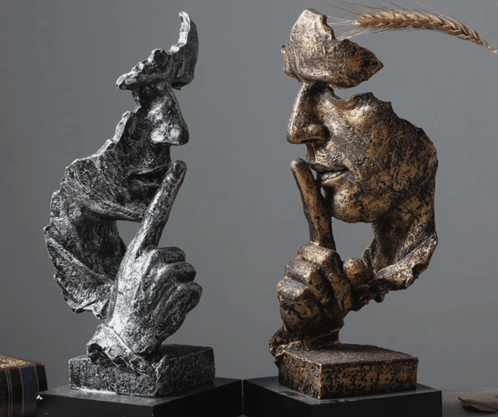 Sculpture "Silence is worth gold" - Primus