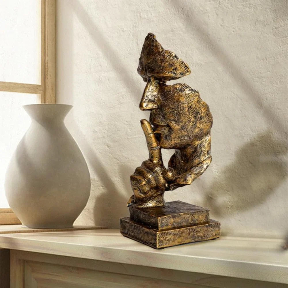 Sculpture "Silence is worth gold" - Primus