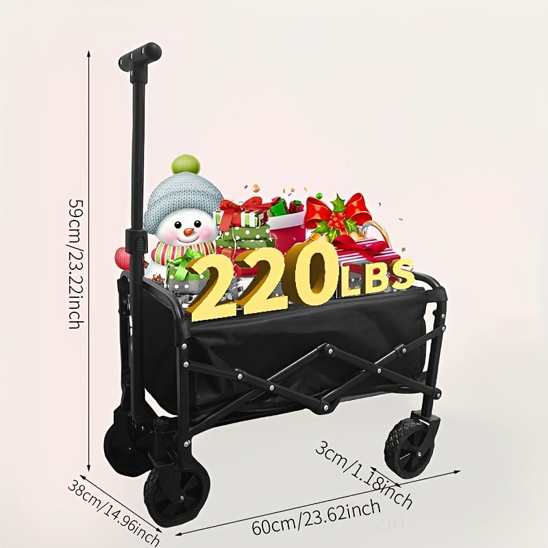 MaxLoad - Heavy Duty Folding Utility Wagon, Outdoor Collapsible Cart