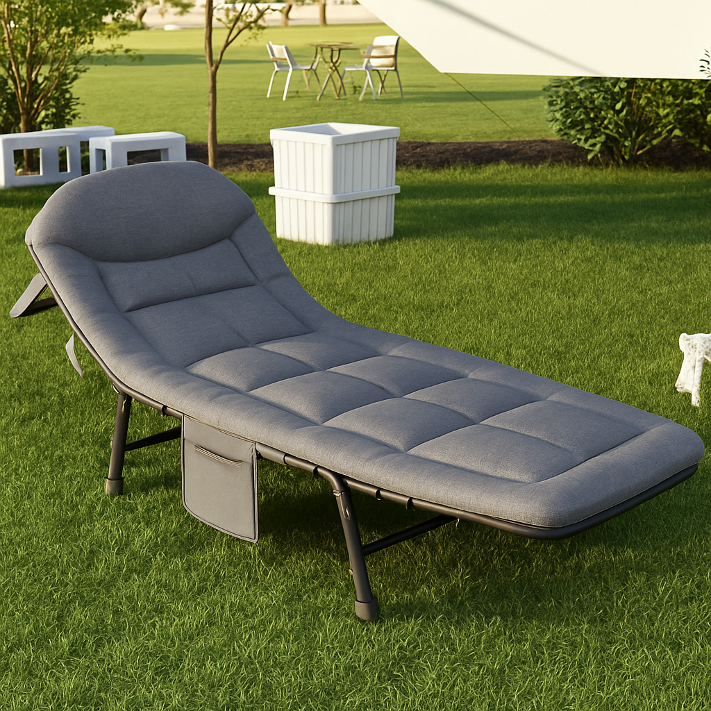 RelaxChair - Comfortable Folding Bed with Mattress for Office, Home, and Outdoor Relaxation