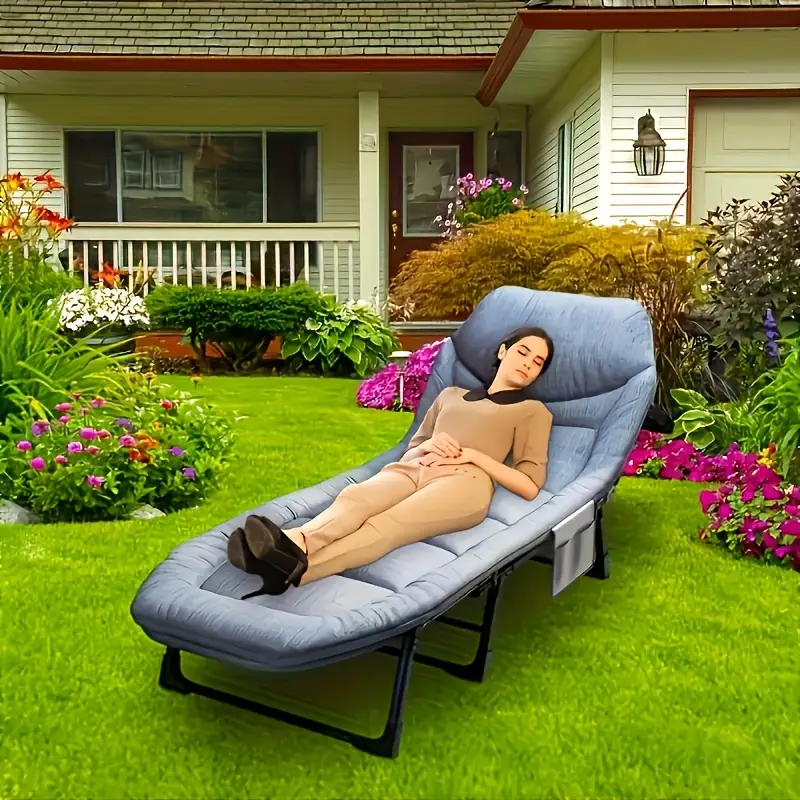 RelaxChair - Comfortable Folding Bed with Mattress for Office, Home, and Outdoor Relaxation