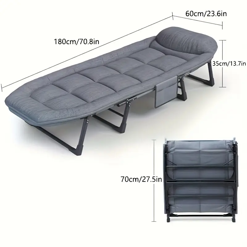 RelaxChair - Comfortable Folding Bed with Mattress for Office, Home, and Outdoor Relaxation