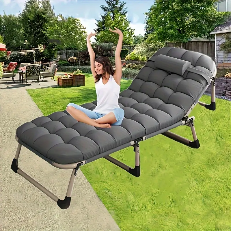 RelaxChair - Comfortable Folding Bed with Mattress for Office, Home, and Outdoor Relaxation