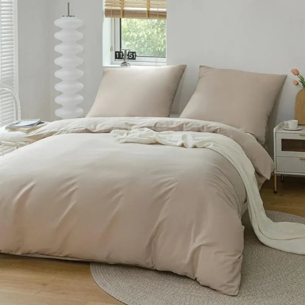 Cloud - 100% Cotton Duvet Cover Set for Bedroom – Soft, Breathable, and Hypoallergenic