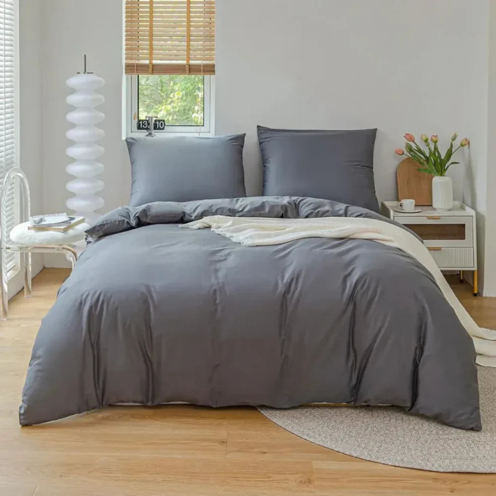 Cloud - 100% Cotton Duvet Cover Set for Bedroom – Soft, Breathable, and Hypoallergenic