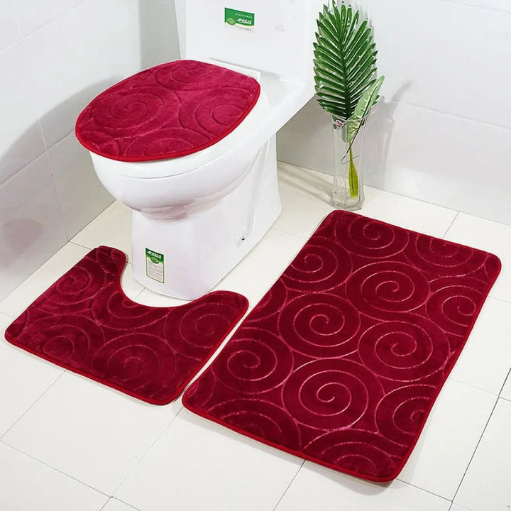 3 Piece Bathroom and Washroom Rug Kit - Primus
