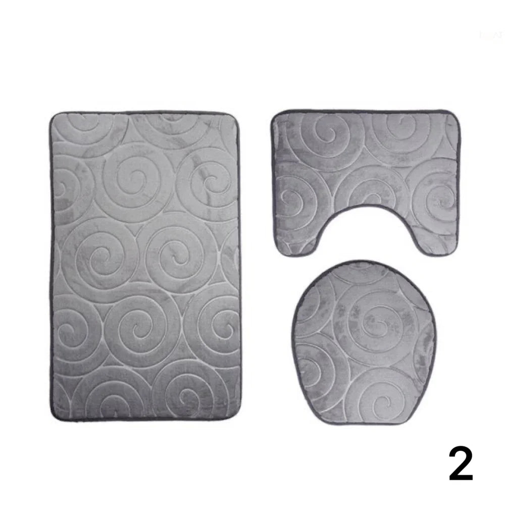 3 Piece Bathroom and Washroom Rug Kit - Primus