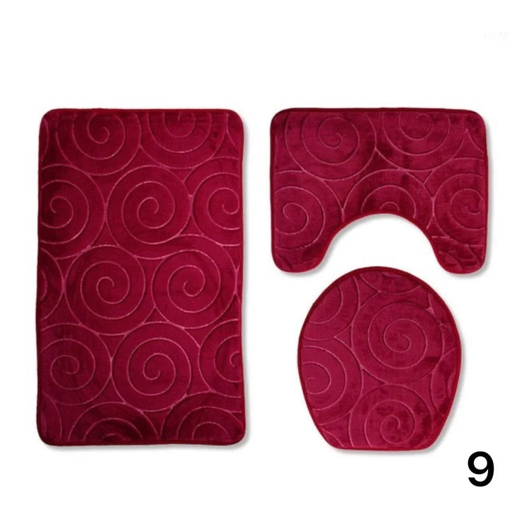 3 Piece Bathroom and Washroom Rug Kit - Primus