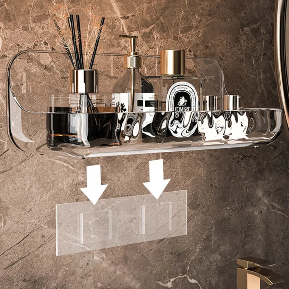 Transparent Bathroom Shelf Without Holes - Primus