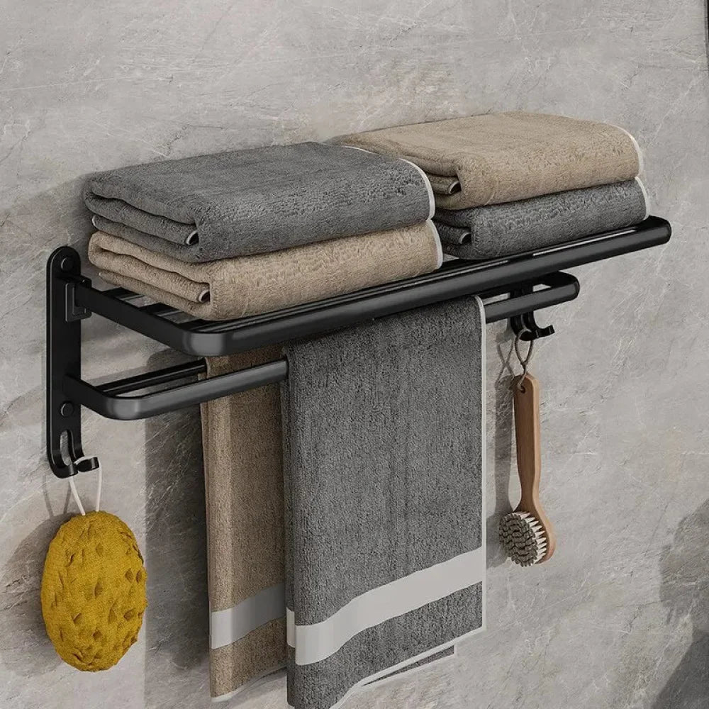 PureSteel Stainless Folding Towel Rack