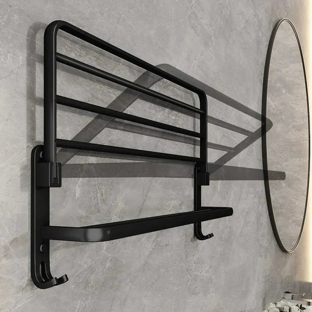 PureSteel Stainless Folding Towel Rack